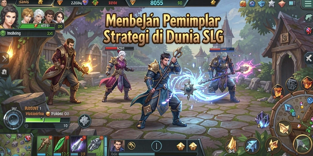 Tampilan gameplay strategis dan taktis dari 8055.