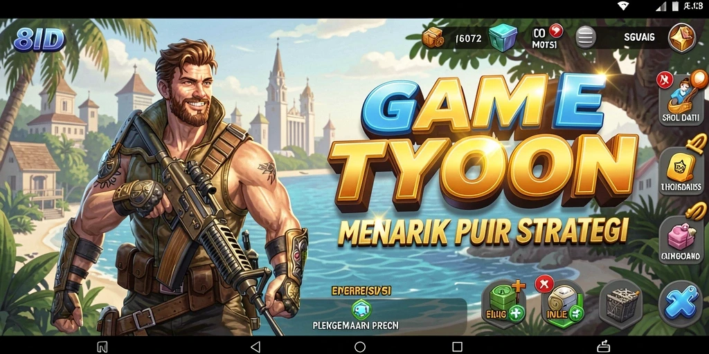 Tampilan gameplay Tycoon yang seru dan mendalam di 8ID.