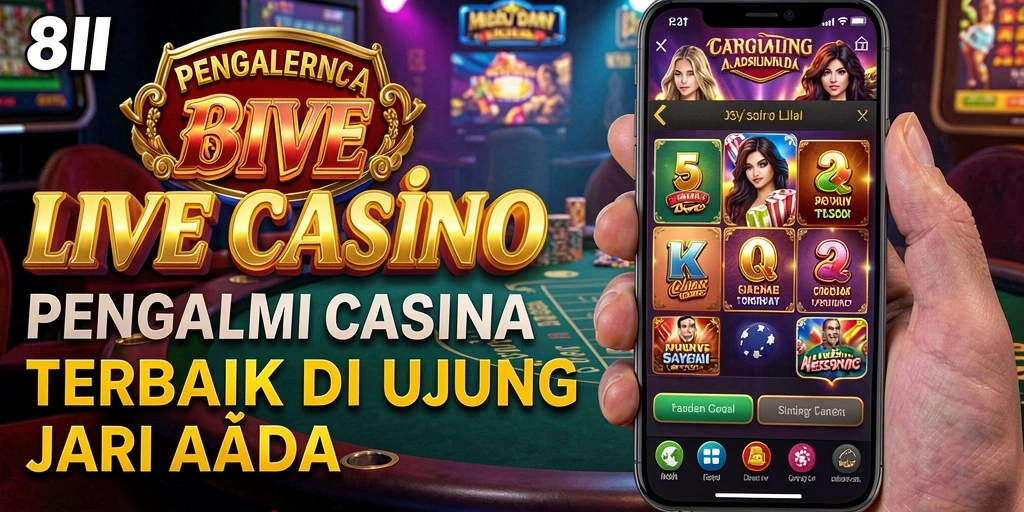 Tampilan menarik gameplay Live Casino di 8II dengan dealer profesional.
