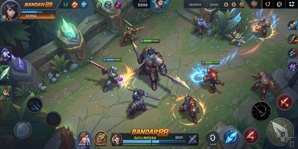 Tampilan gameplay seru dan mendebarkan dari BANDAR88.