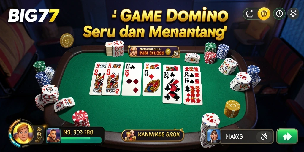 Tampak gameplay seru dari BIG77 dengan pemain yang bersaing.
