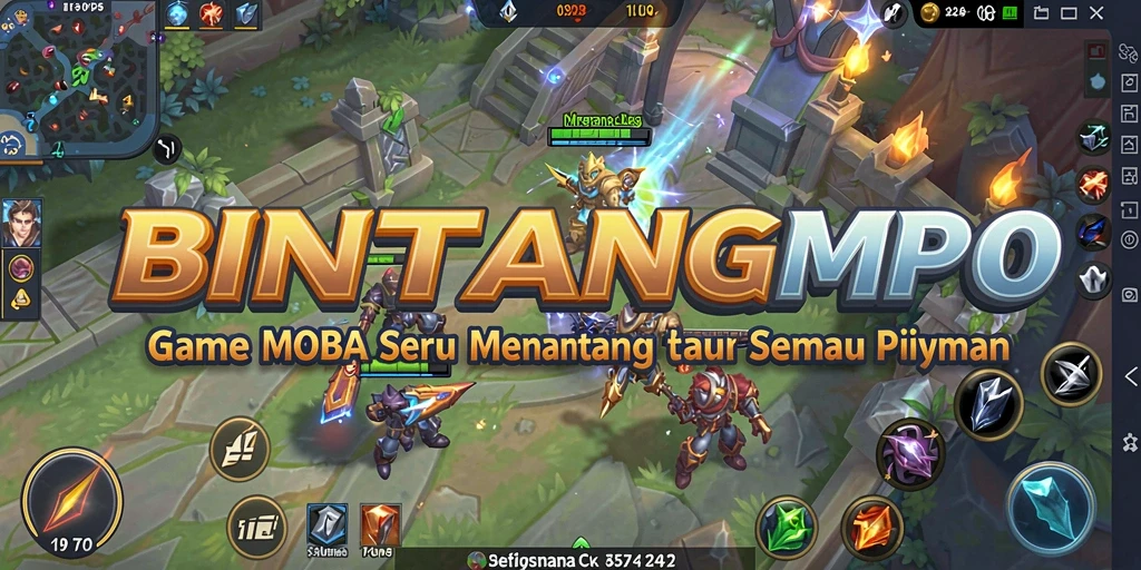 Tampilan screenshot dalam permainan BINTANGMPO yang penuh aksi.