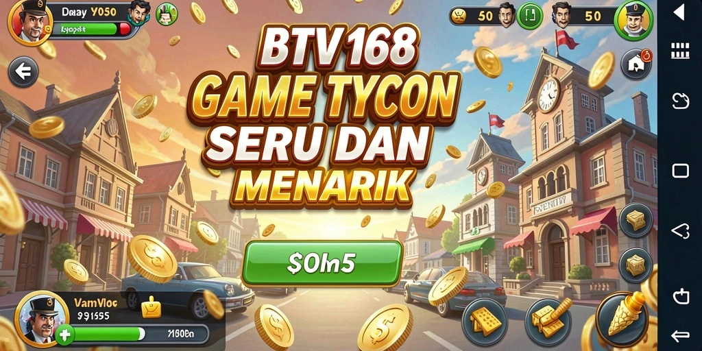 Tampilan gameplay mendebarkan dengan pengelolaan bisnis yang cerdas