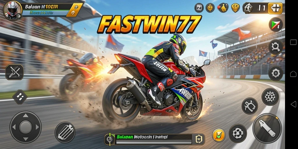 Gameplay seru dan balapan motor yang mendebarkan.