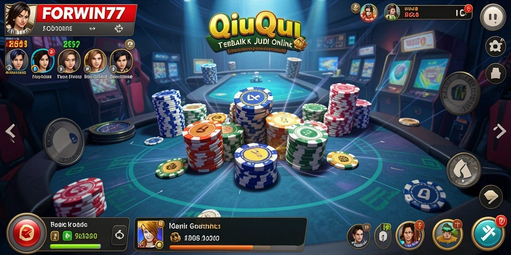 Tampilan gameplay seru dari FORWIN77 yang menampilkan QiuQiu.
