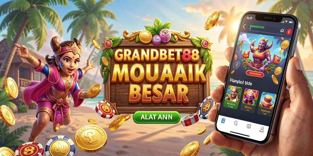 Screenshot gameplay utama GRANDBET88 yang menampilkan slot menarik.
