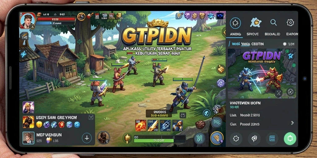 Tampilan antarmuka pengguna GTPIDN dengan fitur yang mudah diakses.