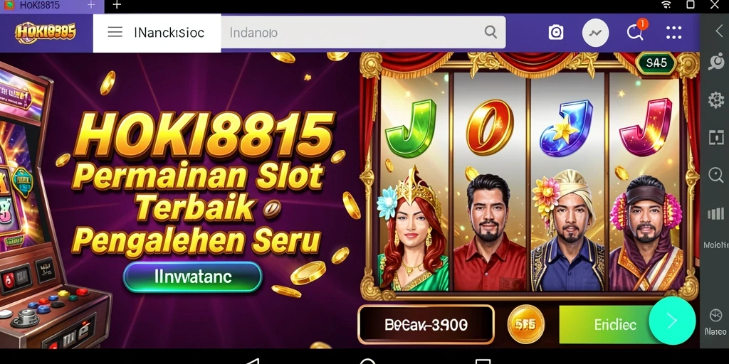 Tampilan gameplay HOKI8815 yang menarik dan penuh warna.