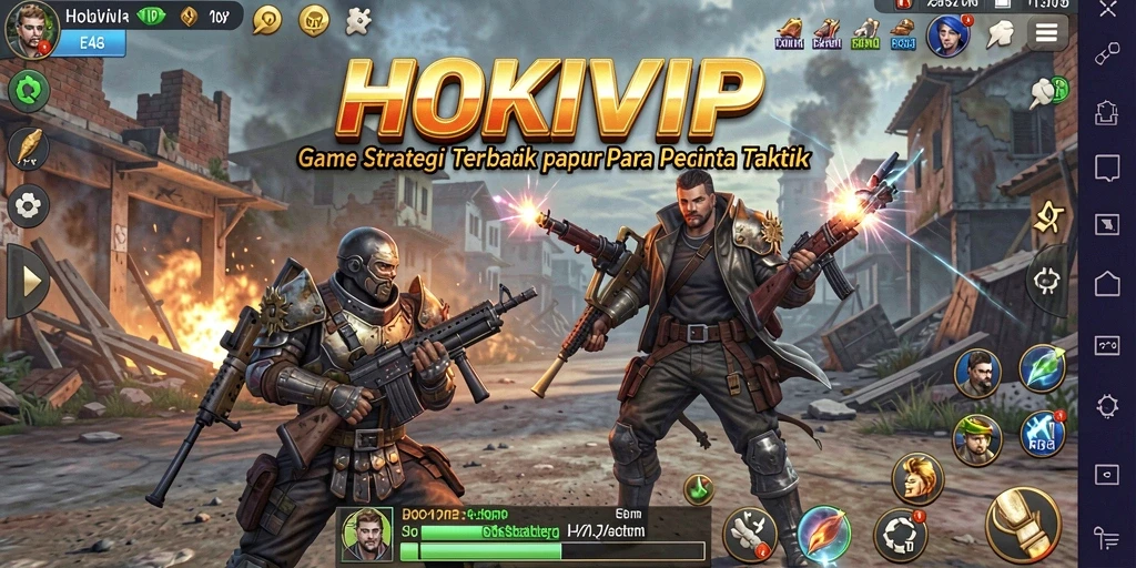Tampilan gameplay menarik dari HOKIVIP yang menunjukkan strategi pertempuran.