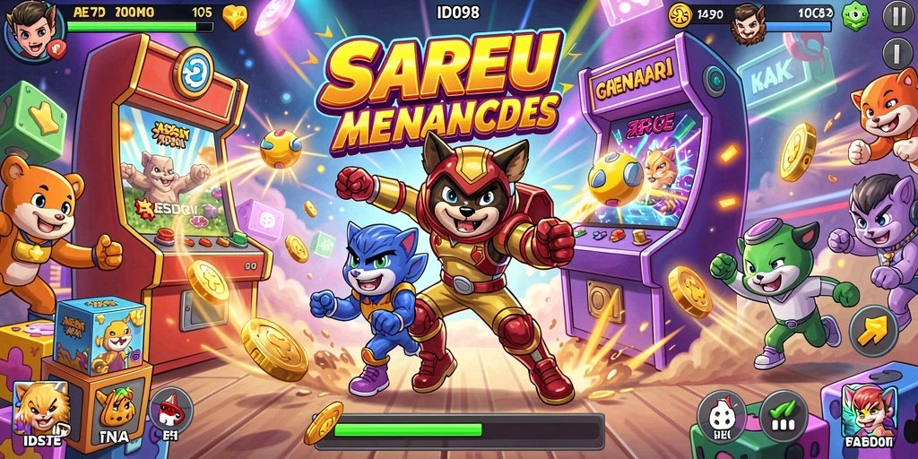 Tampilan gameplay seru dan menantang dari ID098.