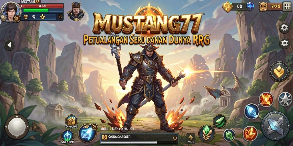 Tampilan gameplay seru dalam MUSTANG77 dengan petualangan menarik.