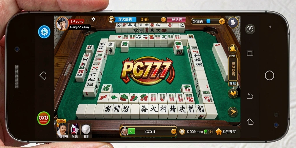 Gameplay menarik dari game Mahjong PC777 dengan ubin berwarna-warni.