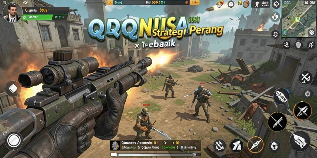 Tangkapan layar menunjukkan pertempuran seru dalam game SLG.