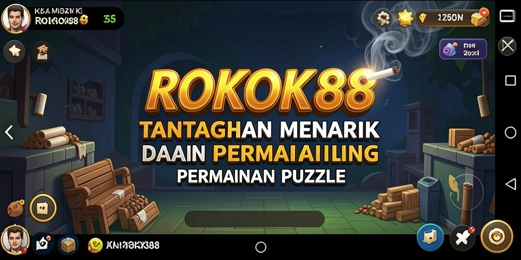 Tangkapan layar gameplay ROKOK88 menunjukkan tantangan teka-teki yang menyenangkan.