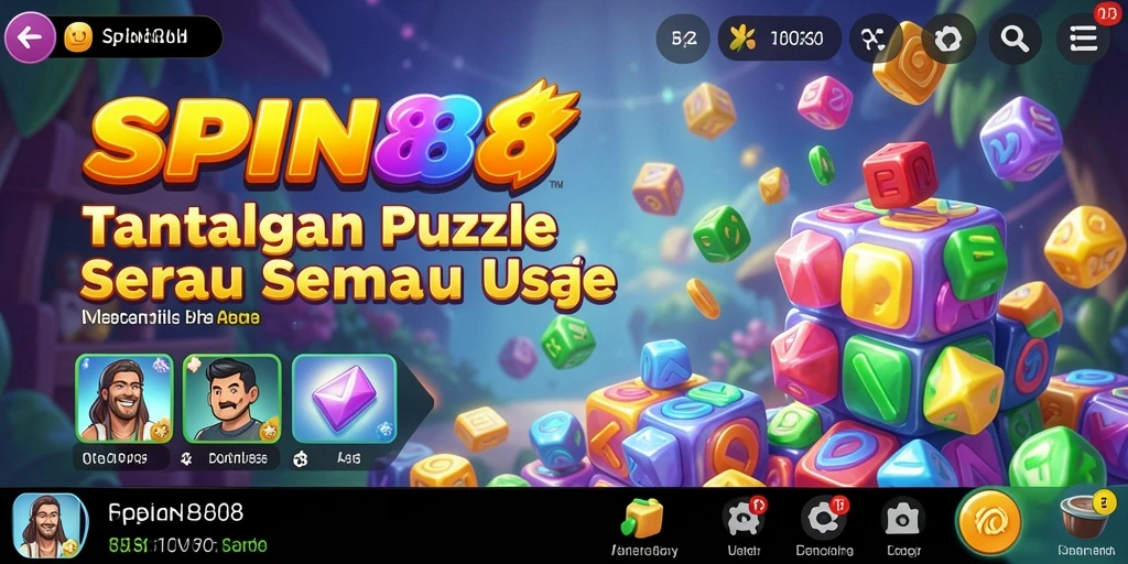 Screenshot gameplay SPIN88 yang menunjukkan tantangan Puzzle seru.