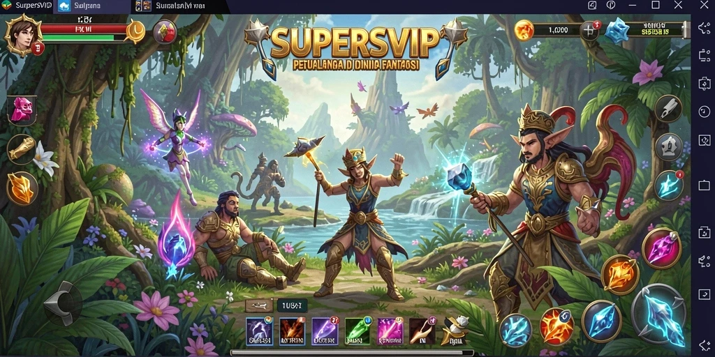 Tampilan gameplay SUPERSVIP yang menegangkan dan penuh aksi.