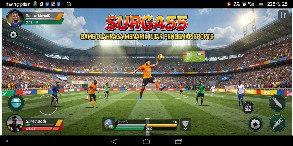Tampilan gameplay memukau dari SURGA55 dengan aksi seru olahraga.