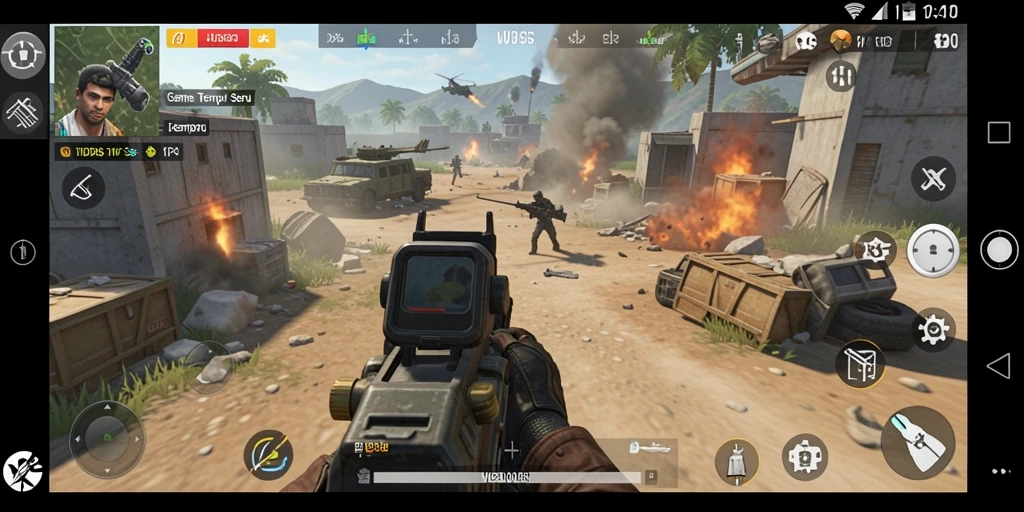 Tampilan gameplay mendebarkan dari WDBOS dalam aksi TPS.