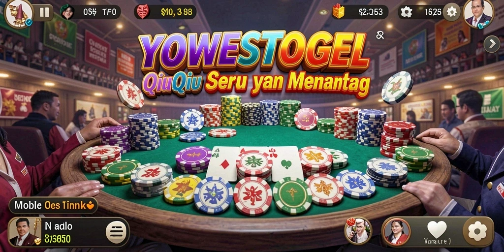 Screenshot YOWESTOGEL menampilkan gameplay seru QiuQiu.